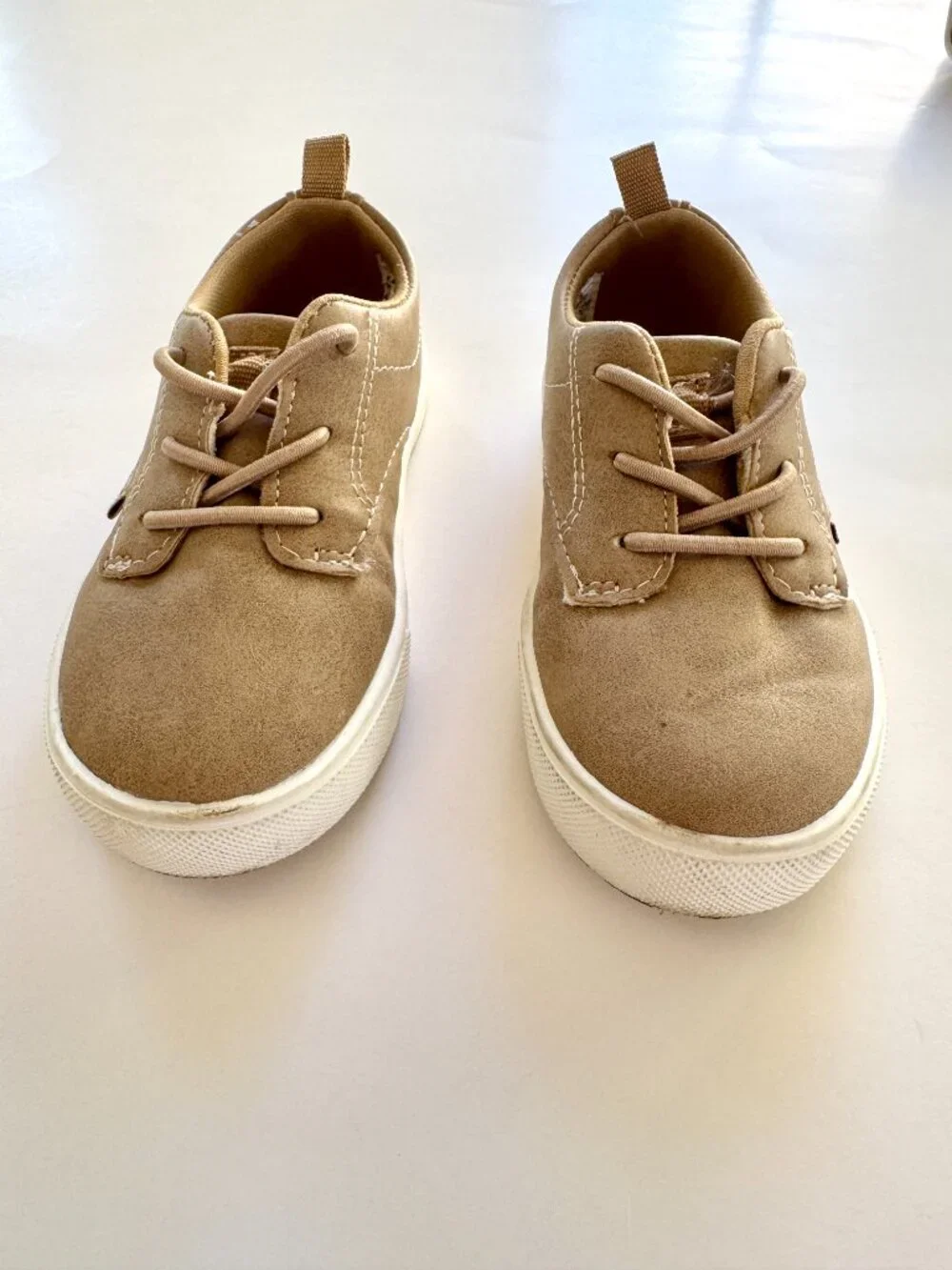 OshKosh B'gosh Putney Tan Faux Suede Sneakers 7M